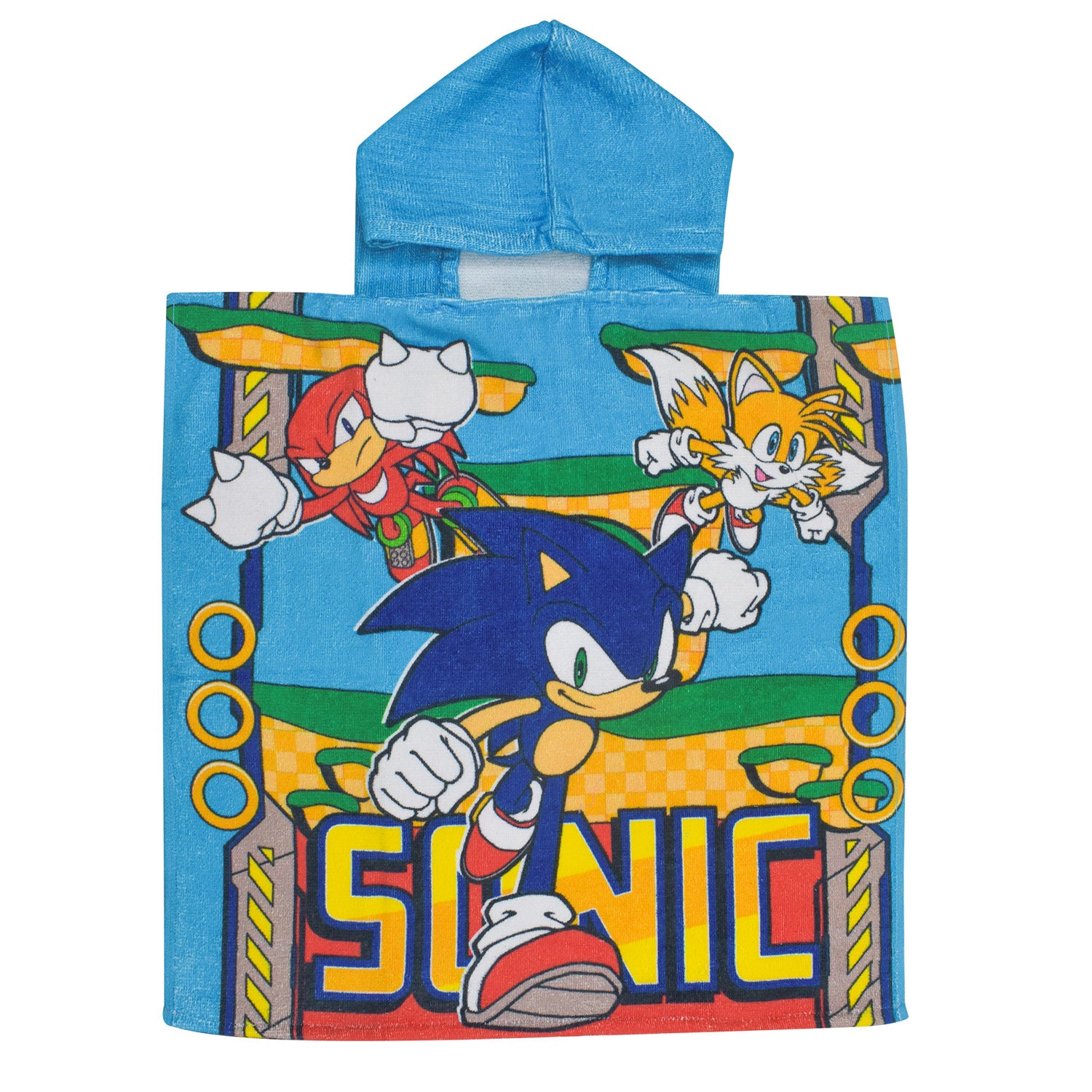 Sonic handdoek poncho katoen, 55x110cm