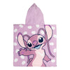 Puch handdoek poncho stitch lila 55x110cm