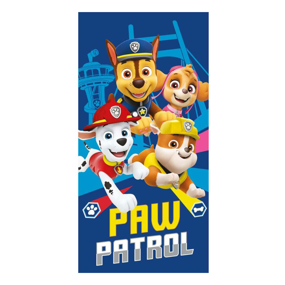 Paw patrol katoenen strandlaken , 140x70cm