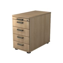 Bach mobiel ladenblok hammerer vsc50 melamine 428x800x760mm 4 laden eiken