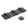 Yale 1067394 - 3 paumellen inox mat zwart afger.hoek rechts 80x80mm | 4 stuks