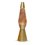 I-total lavalamp - lava lamp - sfeerlamp - 40x11 cm - glas aluminium - 30w - glitter - goud - xl1770 - afbeelding 2