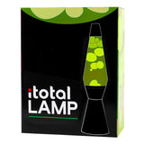 I-total lavalamp - lava lamp - sfeerlamp - 40x11 cm - glas aluminium - 30w - groen met gele lava - zwart - xl2341 - afbeelding 2