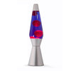 I-total lavalamp - lava lamp - sfeerlamp - 40x11 cm - glas aluminium - 30w - paars met roze lava - zilvergrijs - xl2343