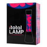 I-total lavalamp - lava lamp - sfeerlamp - 40x11 cm - glas aluminium - 30w - paars met roze lava - zwart - xl2347 - afbeelding 2