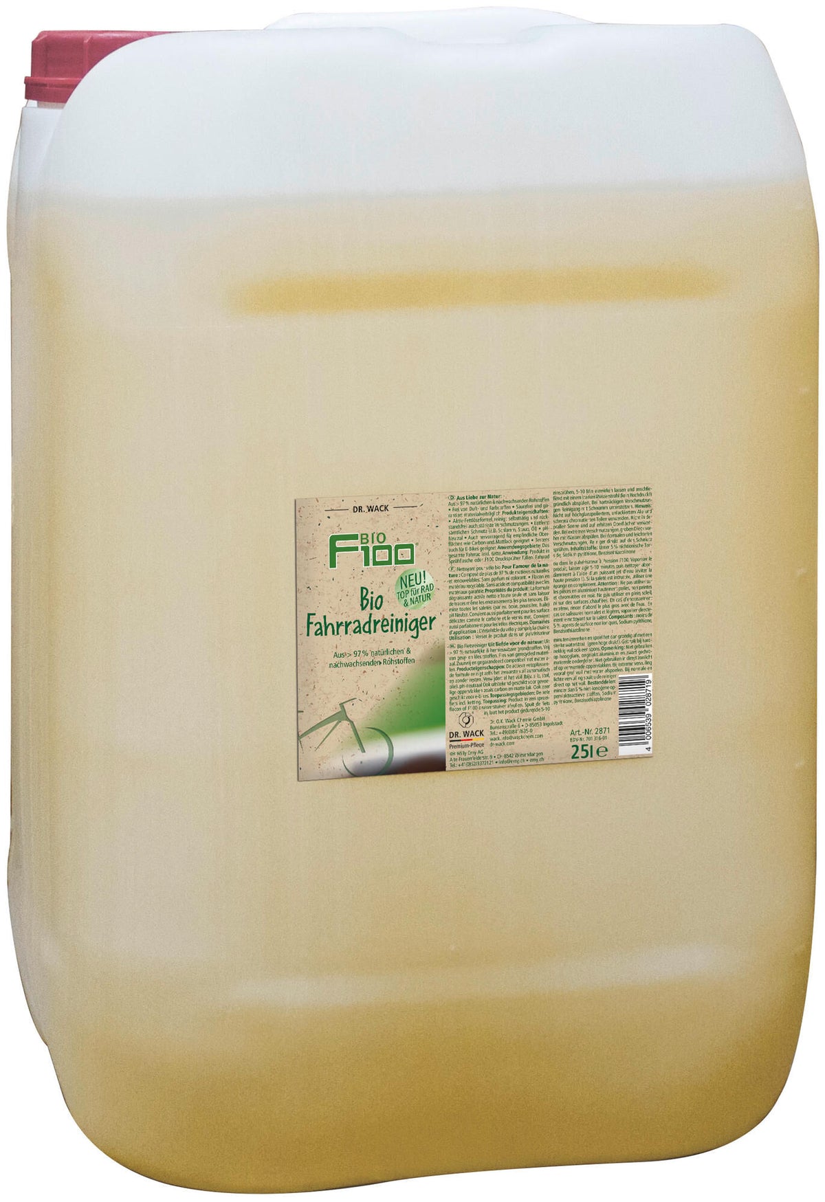 Dr. wack fahrradreiniger f100 bio bike cleaner dr.wack 25l
