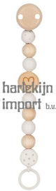 Goki houten fopspeenketting hart