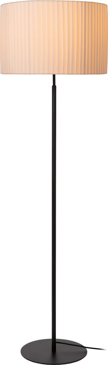 Lucide fold - vloerlamp - ø 45 cm - 1xe27 - wit - japandi