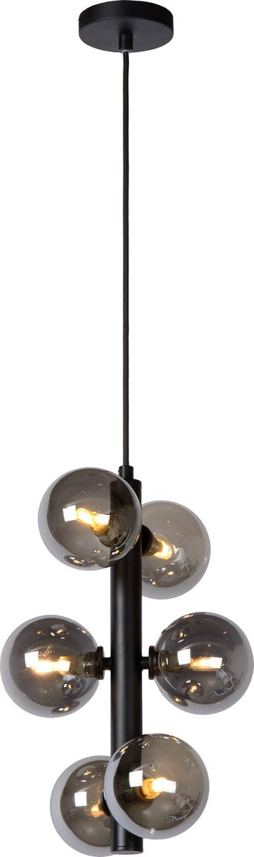 Lucide tycho - hanglamp - ø 25,5 cm - 6xg9 - zwart