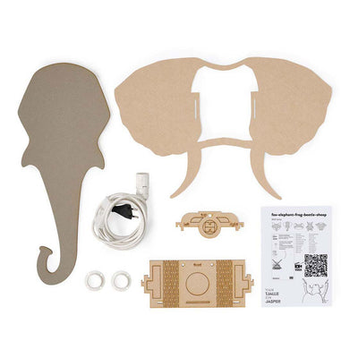Van tjalle en jasper - olifant wandlamp - hout