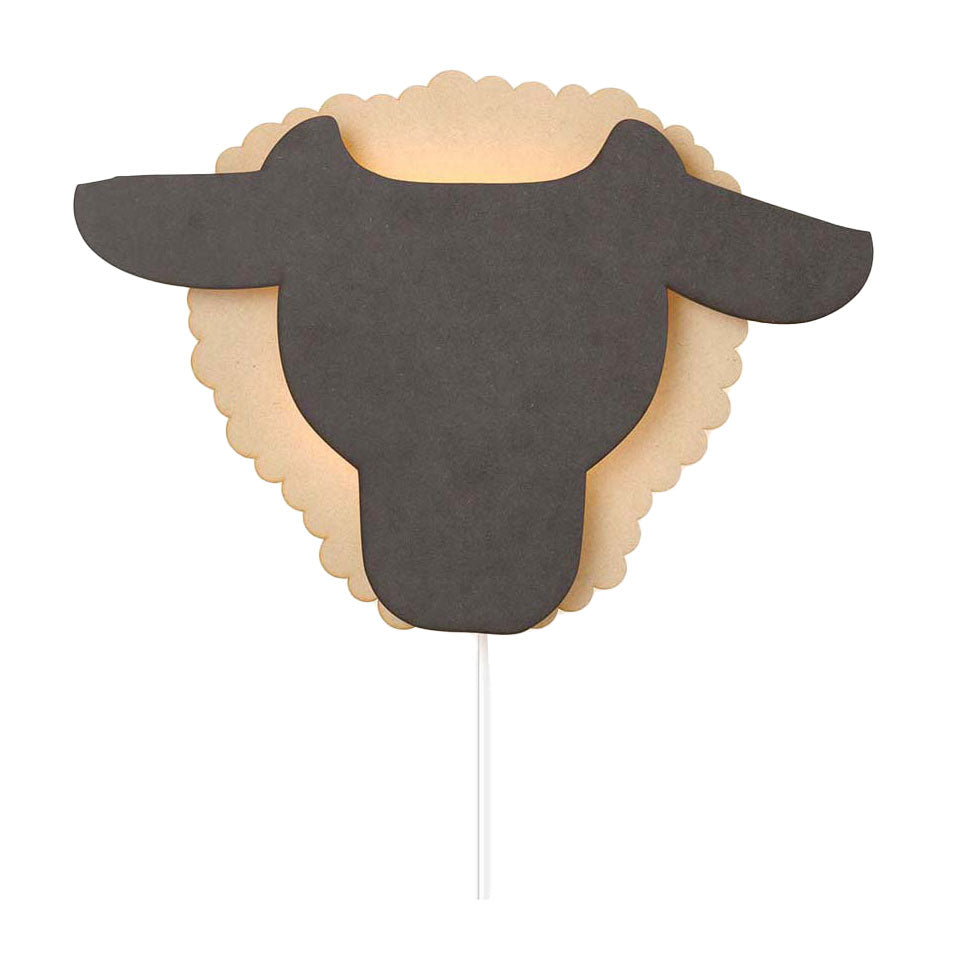 Van tjalle en jasper - schaap wandlamp - hout