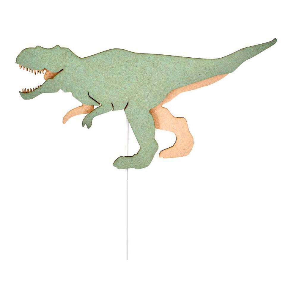 Van tjalle en jasper - dino wandlamp t-rex - hout