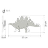 Van tjalle en jasper - dino wandlamp stegosaurus - hout