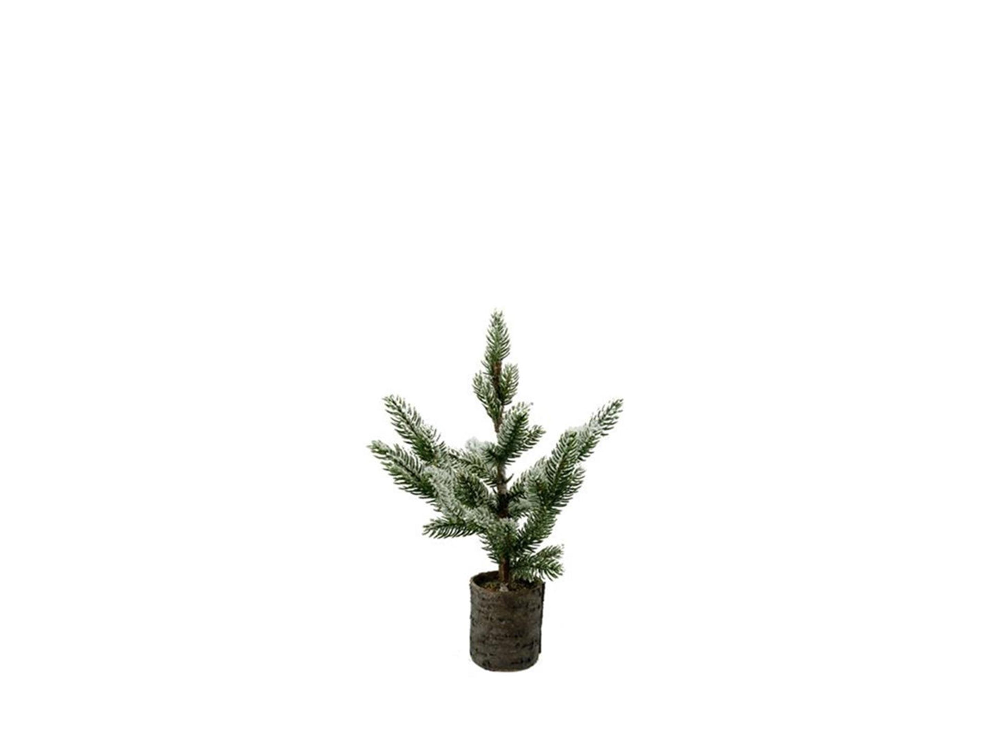 House of nature kerstboom kunststof in pot met sneeuw finish 20x20x37cm
