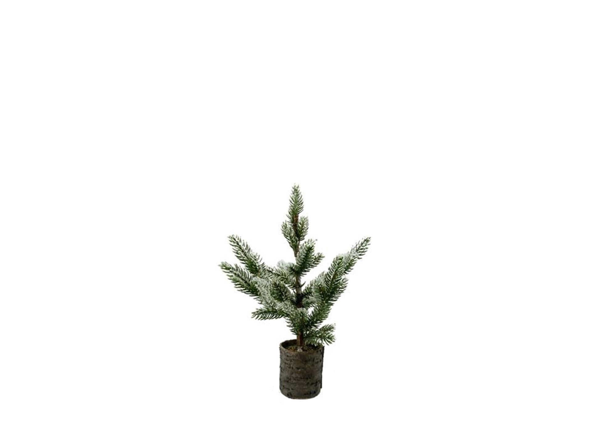 House of nature kerstboom kunststof in pot met sneeuw finish 20x20x37cm
