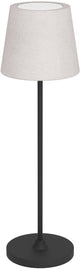 Eglo leonero tafellamp - oplaadbaar - led - 34 cm - zwart beige - instelbaar wit licht - draadloos - dimbaar