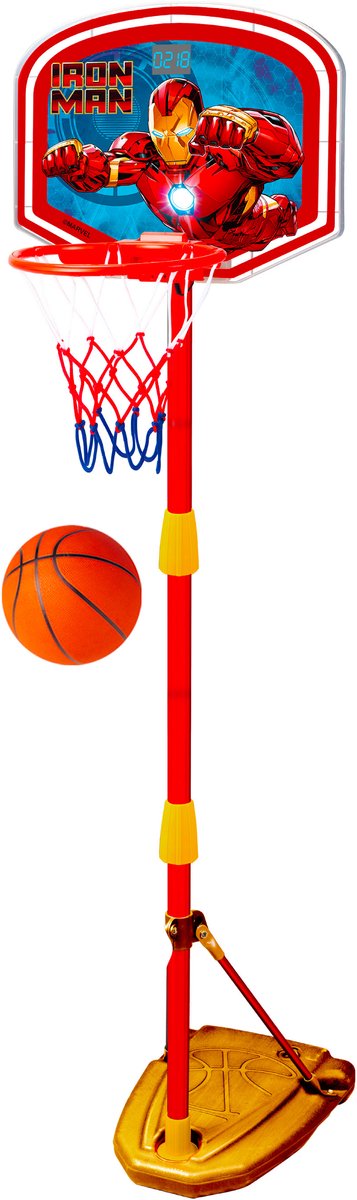 Stamp sounds and lights adjustable basketball rack 100 cm - 160 cm iron man