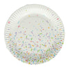 Papieren feest borden 18cm, 10st.