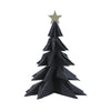 House of nature deco kerstboom papier 28cm zwart