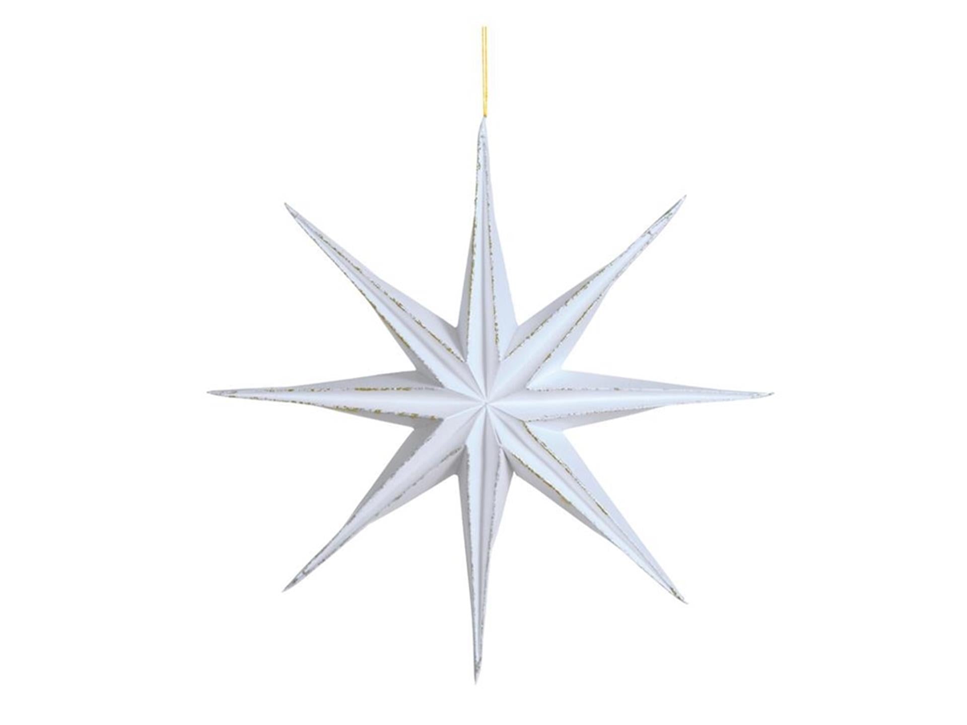 House of nature hanger ster papier ø28cm wit