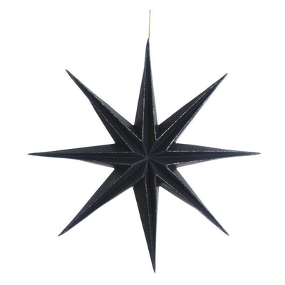 House of nature hanger ster papier ø28cm zwart