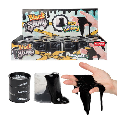 Toi-toys slijm in mini olievat zwart