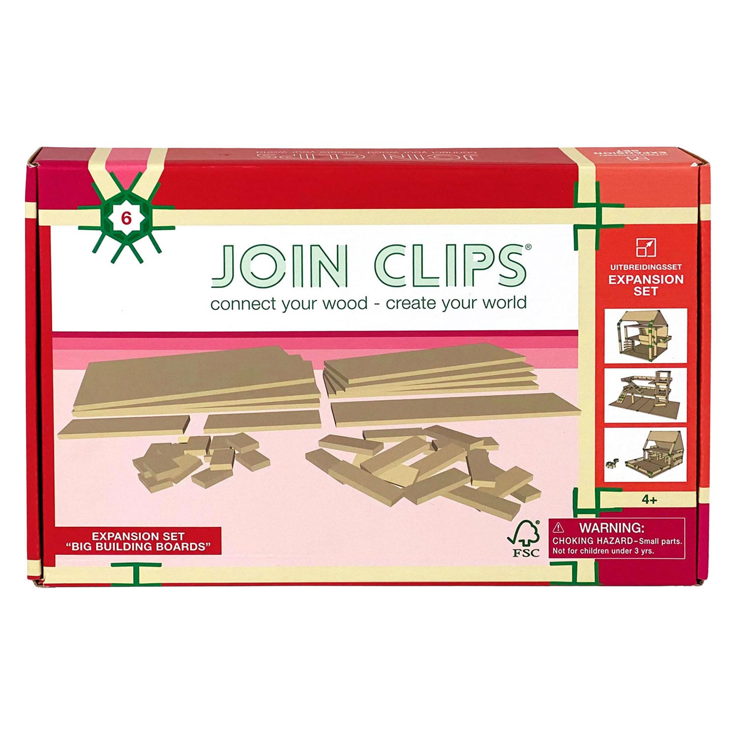 Join clips uitbreidingsset grote bouwplaten