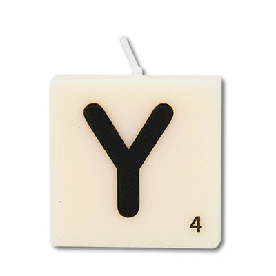 Paperdreams letter kaarsje letter y, set van 4