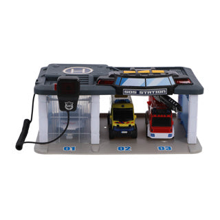 Dickie toys garage rescue center + licht en geluid