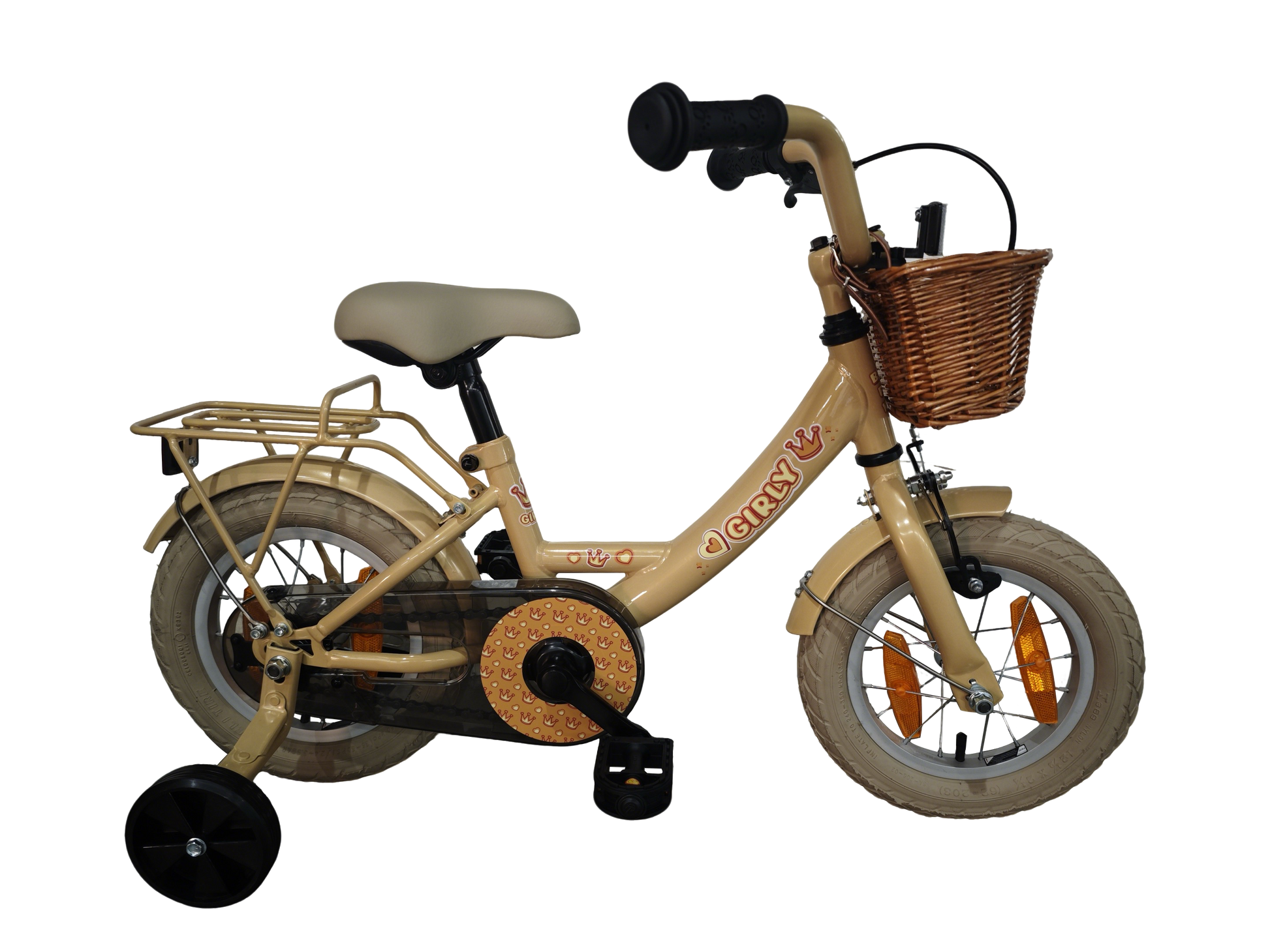 Hulzebos cycle parts b.v. bfk 12 girly meisjes goud + mand 12gg10