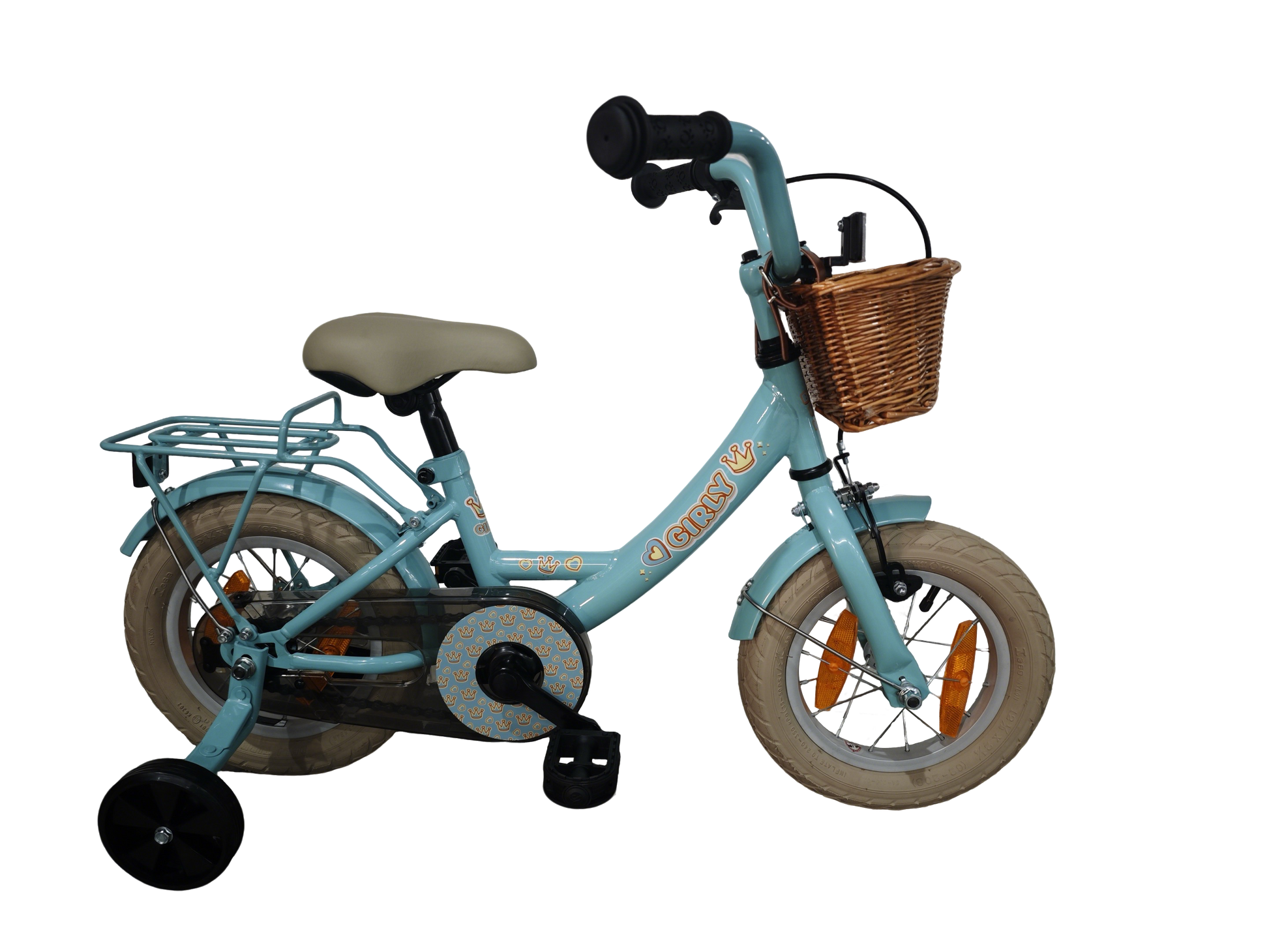 Hulzebos cycle parts b.v. bfk 12 girly meisjes blauw + mand 12gg20