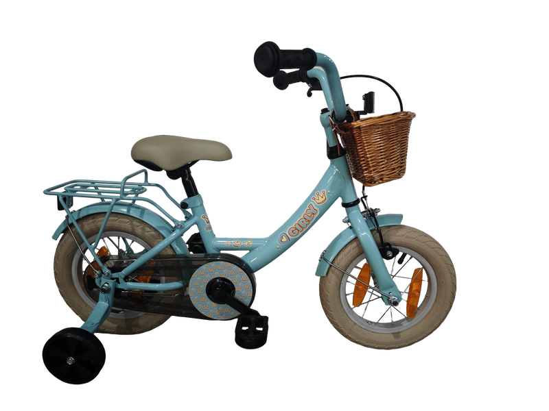 Hulzebos cycle parts b.v. bfk 12 girly meisjes blauw + mand 12gg20