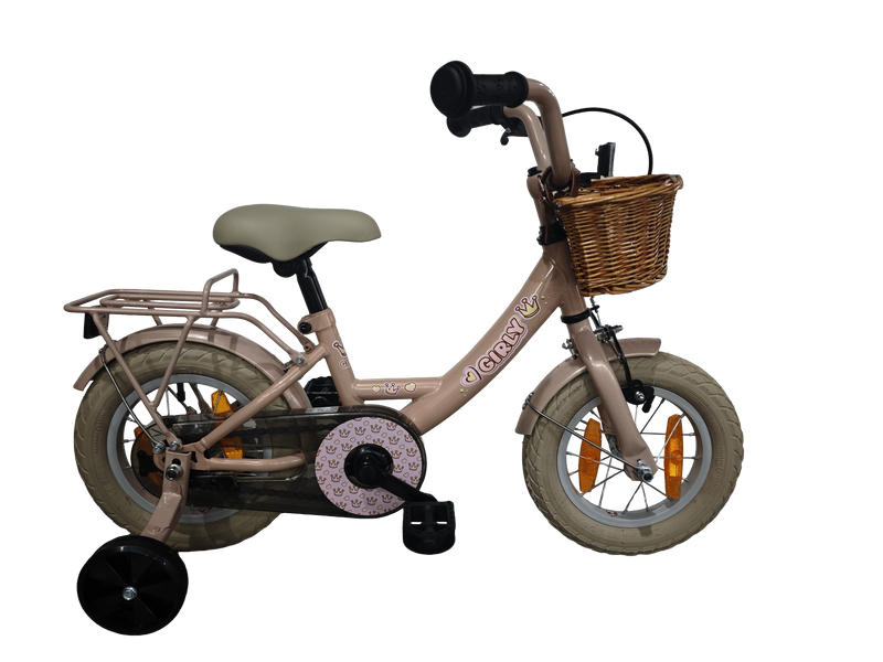 Hulzebos cycle parts b.v. fiets bike fun kids 12 inch girly | remnaaf | roze