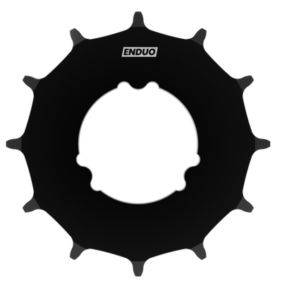 Enduo cargo Tandwiel 24T Enduo Cargo Nexus Alfine zwart