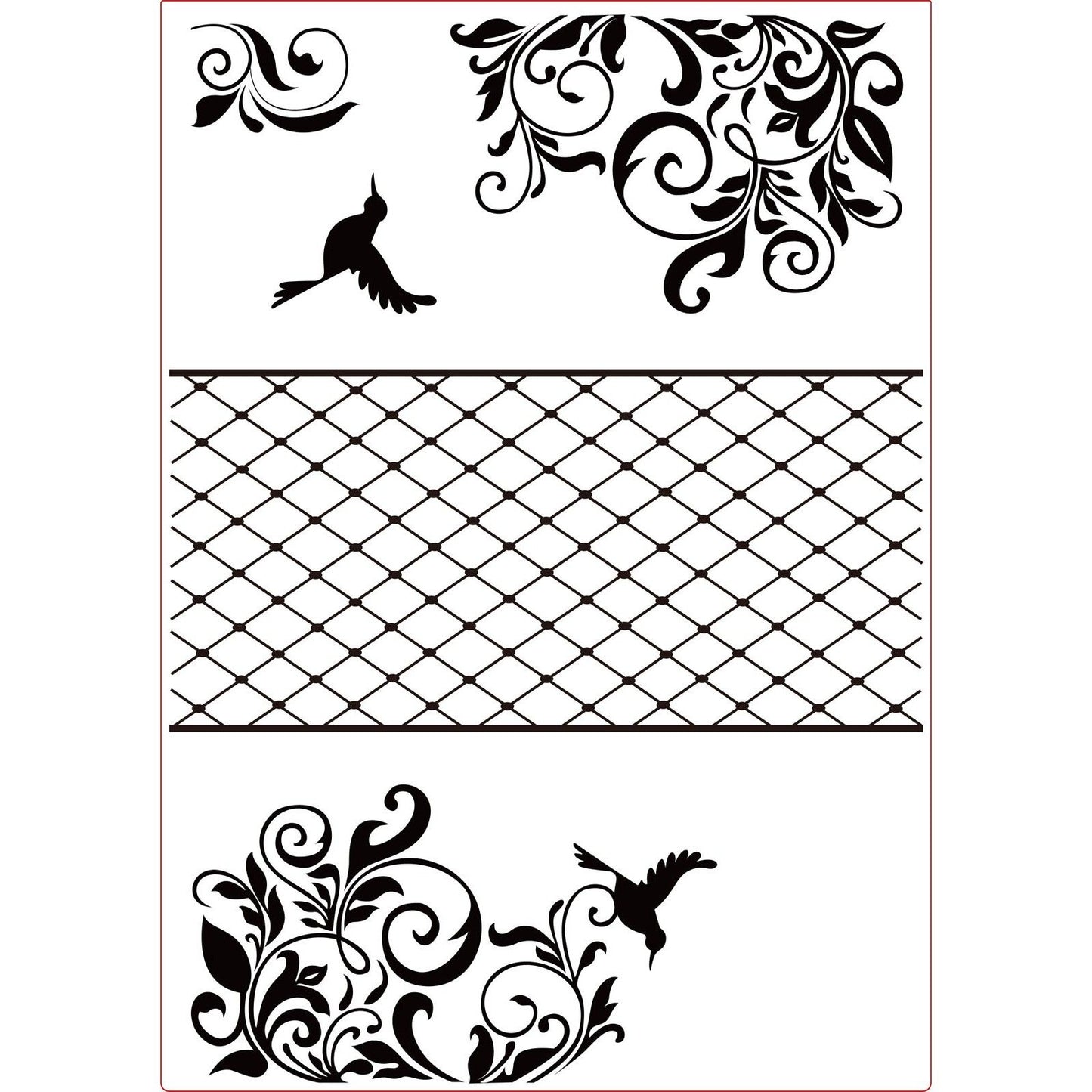 Vaessen creative • embossing folder drieluik