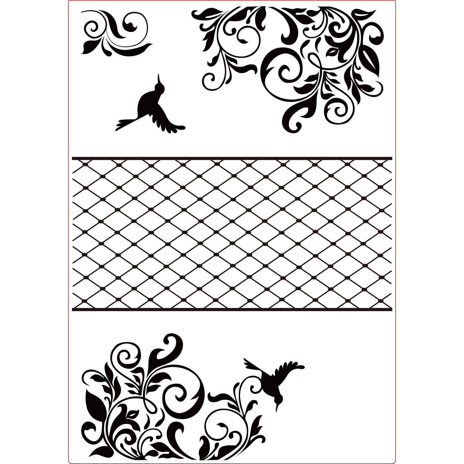 Vaessen creative • embossing folder drieluik