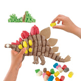 Playmais dino kaarten versieren, 4st. - afbeelding 4