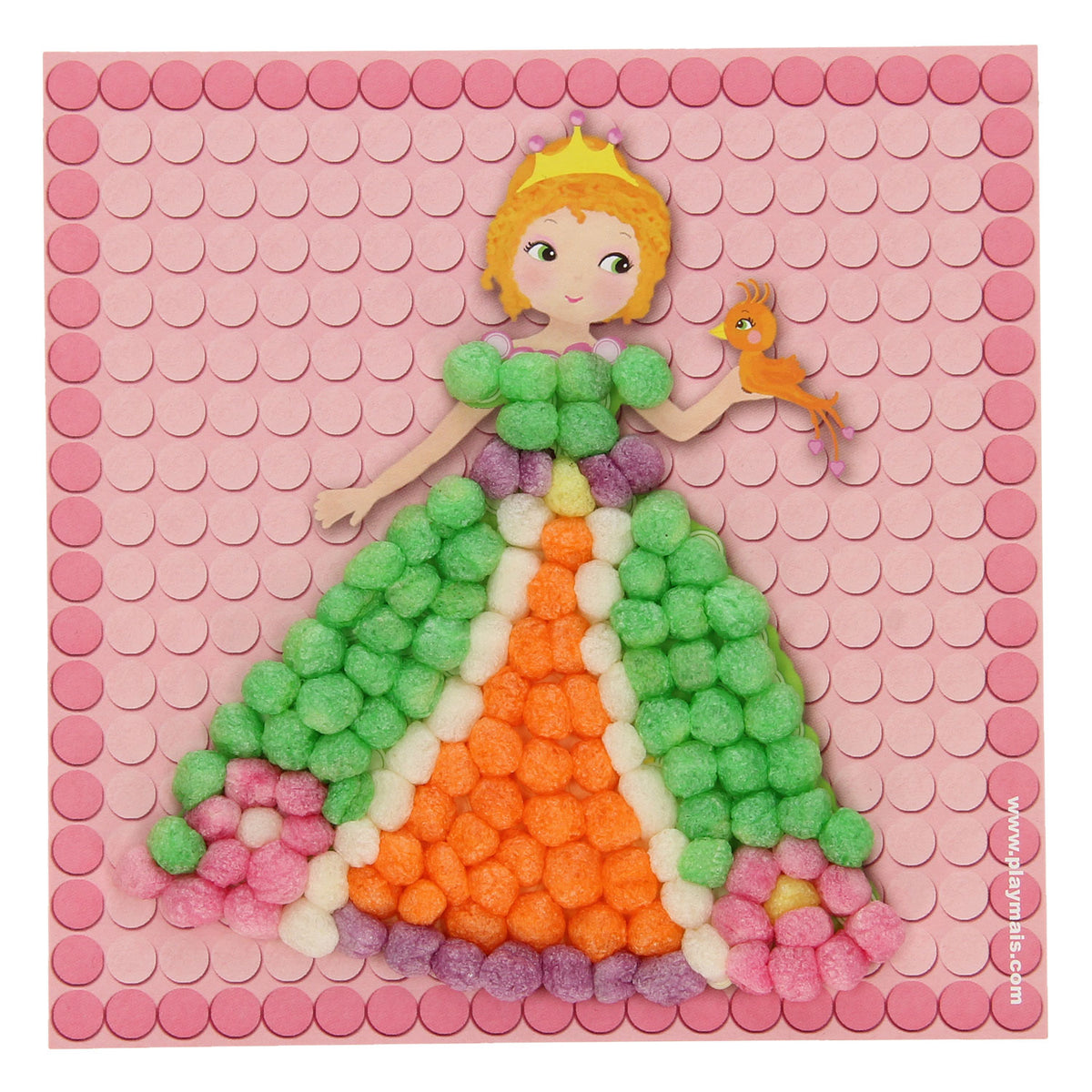 Playmais mosaic kaarten versieren prinses
