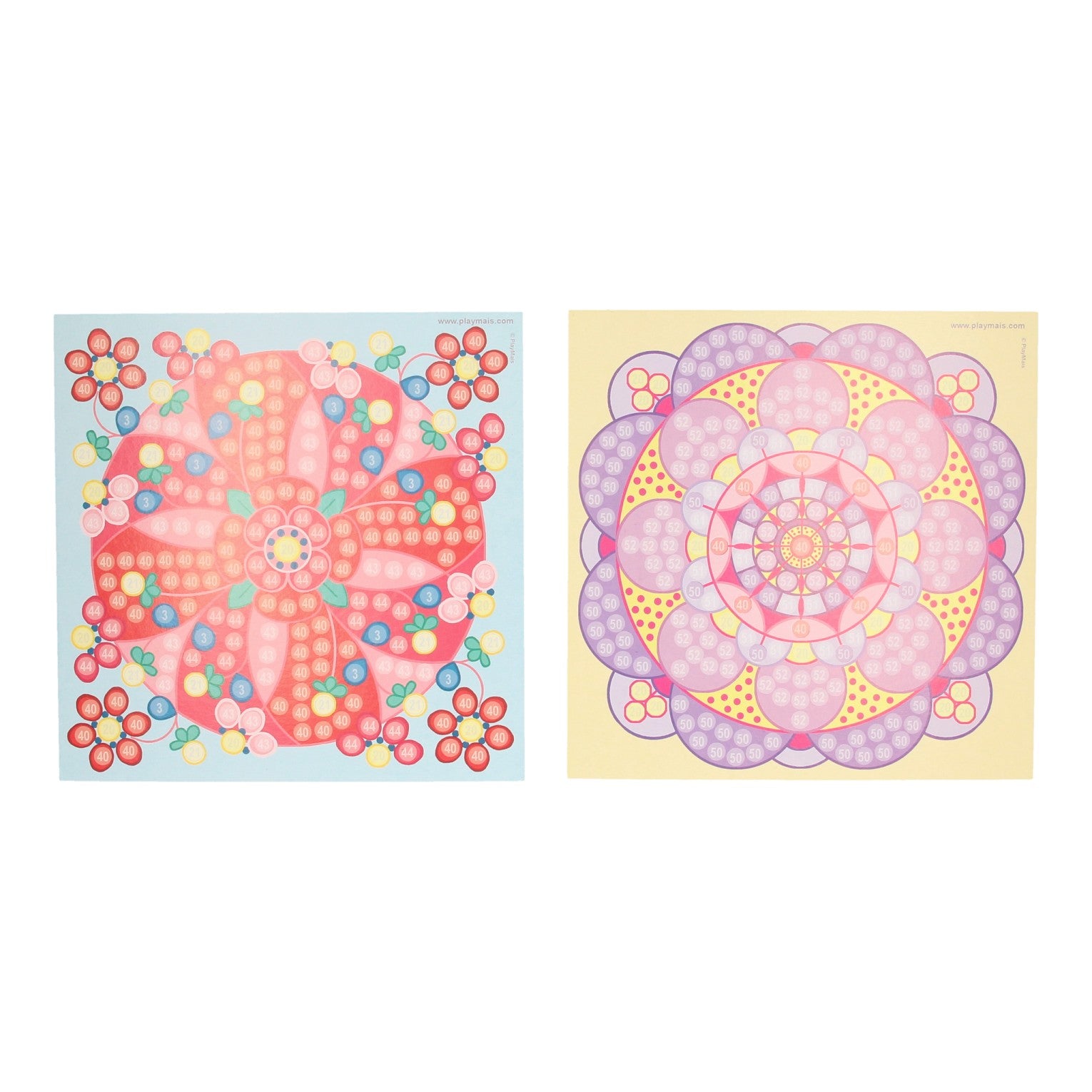 Playmais mosaic kaarten versieren trendy mandala