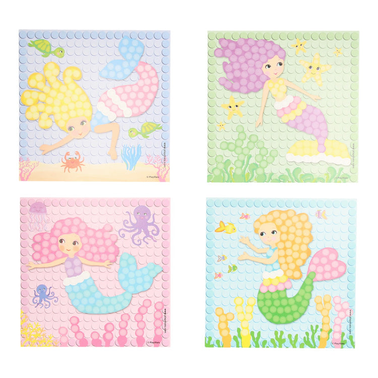PlayMais Mosaic Kaarten Versieren Dream Zeemeermin