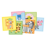 Playmais mosaic kaarten versieren zoo - afbeelding 1