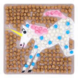 Playmais mosaic kaarten versieren eenhoorn - afbeelding 2