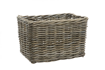 Rotan fietsmand New Looxs Brisbane Large 39 liter 46 x 33 x 26 cm - grijs