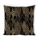 Ambiente kussenhoes luxury trees zwart -40x40cm -100% katoen