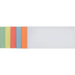 Presentatiekaarten rechthoekig 20,5 x 9,5 cm assorti