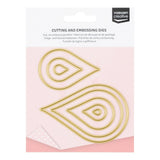 Vaessen creative • snij- en embossingmallen druppel 8st. - afbeelding 1