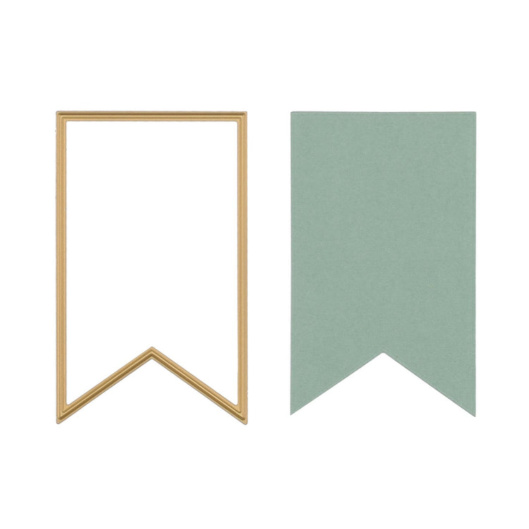Vaessen creative • essentials snij- en embossingmallen banner 8stuks