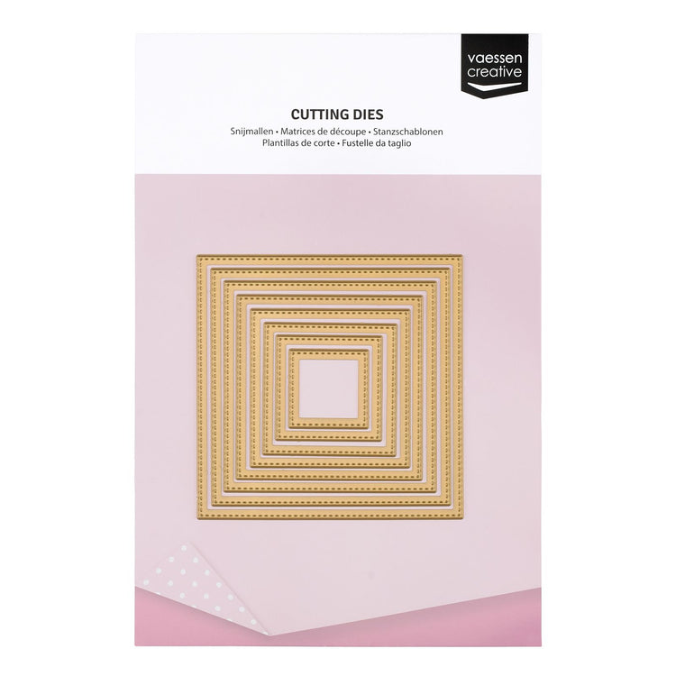 Vaessen creative • essentials snijmallen vierkant 8st.