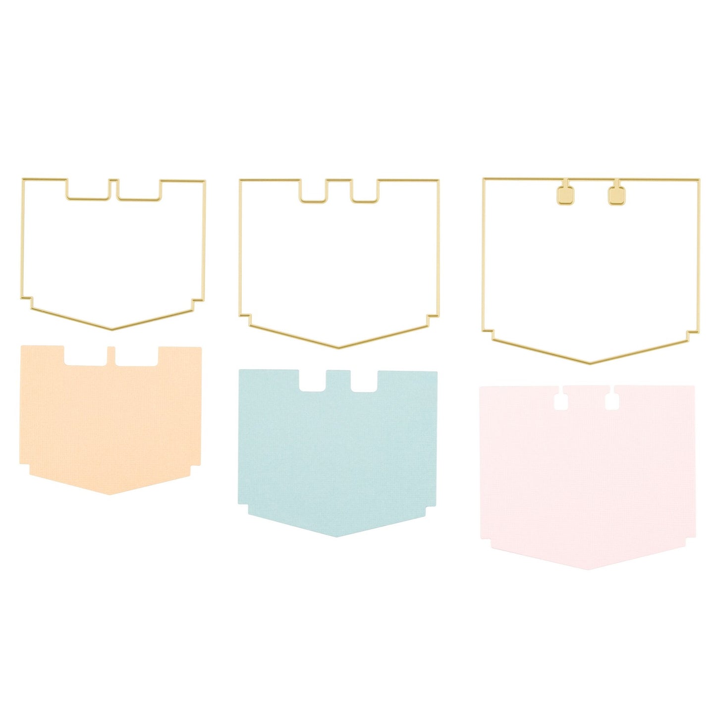 Vaessen creative • snijmallen rolodex hoekig 3st.