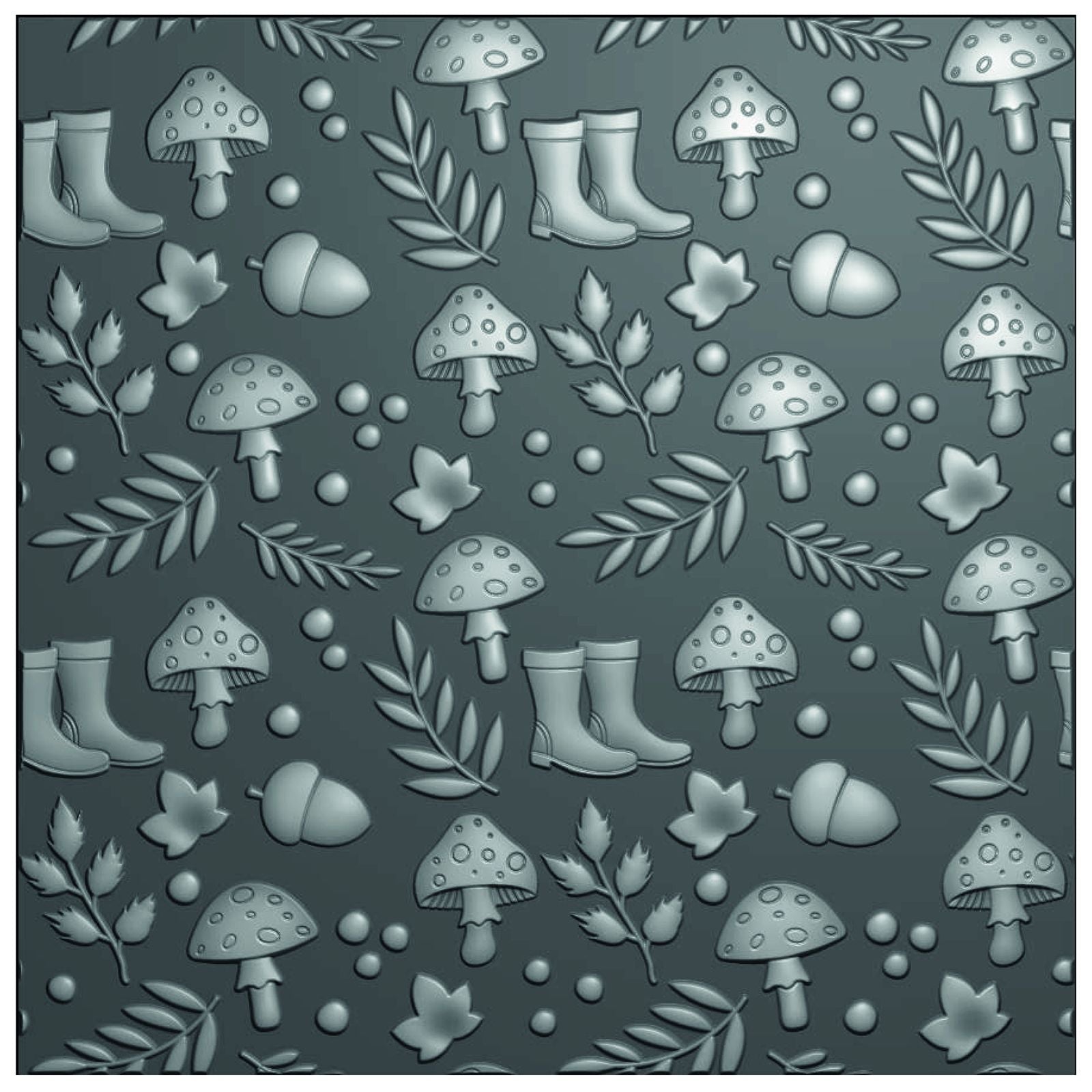 Vaessen creative • embossing folder herfstfiguren 15x15cm 1st.